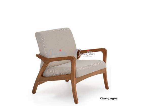 Poltrona em Madeira Maciça 359 Lina