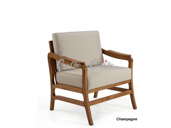 Poltrona com Corda em Madeira Maciça 357 Savana