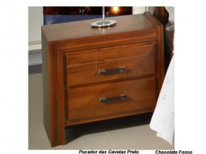 Mesa de Cabeceira Criado Mudo 02 Gavetas 6044 Cyrus Madeira Domus