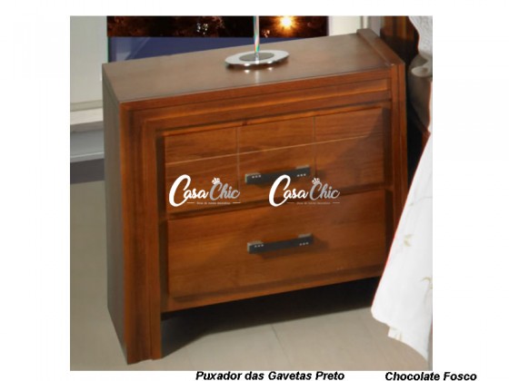 Criado Mudo Mesa de Cabeceira Domus Cyrus Madeira 6044