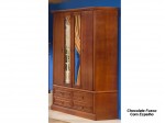 Roupeiro Armario Guarda Roupa 2.03 m 04 Portas 5013-5033 Hacienda Espelhado Domus Moveis