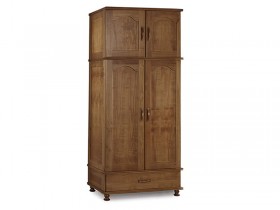 Roupeiro Armario Guarda Roupa 1.00 m 04 Portas 1020 New Domus