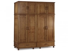 Roupeiro Armario Guarda Roupa 2.00 m 08 Portas 1040 New Domus