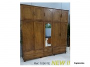 Roupeiro Armario Guarda Roupa 2.50 m 10 Portas 1050 New II Espelhado Domus Moveis
