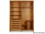Armario Roupeiro Guarda Roupa Espelhado 02 Portas 1.82 m 7023-7123 Slim Domus