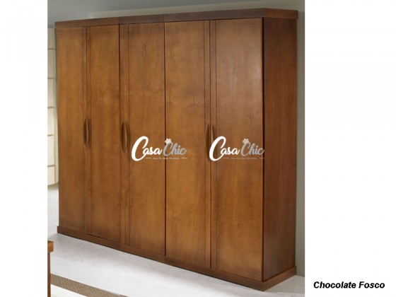 Armario Roupeiro Guarda Roupa 05 Portas 2.27 m 8011 Style Domus