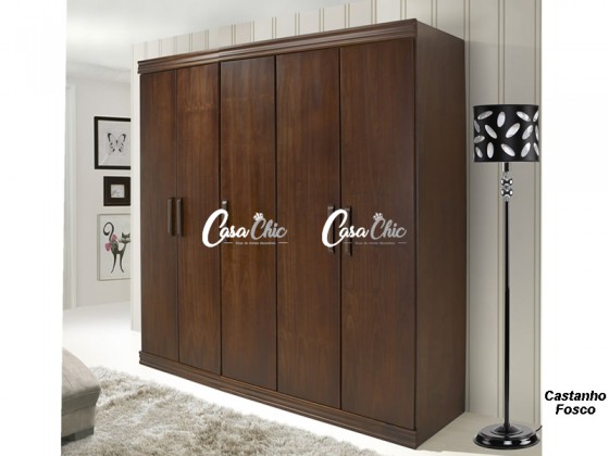 Armario Roupeiro Guarda Roupa 05 Portas 2.26 m 8711 Viena Domus