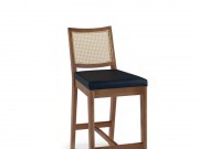 Conjunto Bistro com 02 Banquetas Patacho e Mesa Dobravel Patacho Oval 1.00 x 1.30