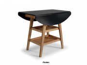Conjunto Bistro com 02 Banquetas Patacho e Mesa Dobravel Patacho Oval 1.00 x 1.30
