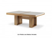Conjunto Mesa de Jantar Elastica Extensivel com 10 Cadeiras Delhi e Mesa Itapoã Retangular 2.10 ou 2.70 x 1.00