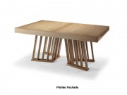 Mesa de Jantar Suiça 1146 Elastica Extensivel  1.80 ou 2.40 x 0.90 Retangular