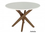 Conjunto Mesa de Jantar Italia Lisboa com 04 Cadeiras 1.20 x 1.20 Redonda