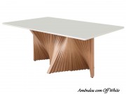 Conjunto Mesa de Jantar Euclar Sofia Dubai com 06 Cadeiras 1.80 x 0.90 Retangular