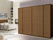 Guarda Roupa Armario Roupeiro Fazzio Avelã 06 Portas  