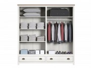 Guarda Roupa Armario Roupeiro Miranda 9105 com Maleiro 04 Portas 1.76 m