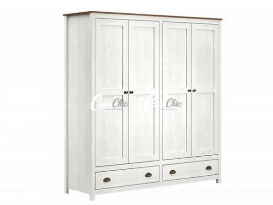 Guarda Roupa Armario Roupeiro Miranda 9105 com Maleiro 04 Portas 1.76 m