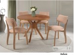 Conjunto Mesa de Jantar Sevilha com 04 Cadeiras 1.10 x 1.10 Redonda