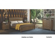 Cama Casal Apolo com Rattan