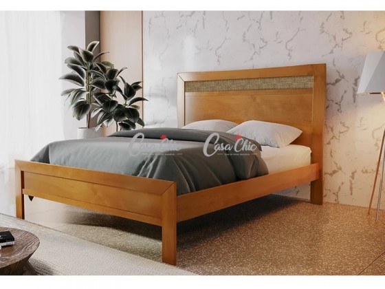 Cama Casal em Madeira Maciça Imperio Jos