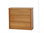 Mesa de Cabeceira Criado Mudo com Rattan 03 Gavetas Únique