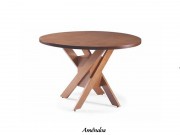 Conjunto Mesa de Jantar Bali com 04 Cadeiras 1.20 x 0.20 Redonda