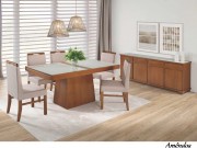 Mesa de Jantar Berlim Elastica Extensivel 1.10 ou 1.70 x 0.80 Retangular