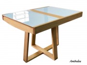 Mesa de Jantar Elastica Extensivel Italia Duo Retangular 1.10 ou 1.70 x 0.80