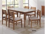 Conjunto Mesa de Jantar Paris com 06 Cadeiras 1.60 x 0.90 Retangular