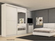 Guarda Roupa Armario Roupeiro MadeMarcs Europa Ipanema Espelhado 02 Portas 2.03 m