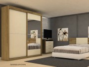 Guarda Roupa Armario Roupeiro MadeMarcs Europa Ipanema Espelhado 02 Portas 2.03 m