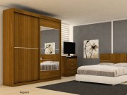 Guarda Roupa Armario Roupeiro MadeMarcs Europa Ipanema Espelhado 02 Portas 2.03 m