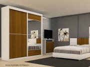 Guarda Roupa Armario Roupeiro MadeMarcs Europa Ipanema Espelhado 02 Portas 2.03 m