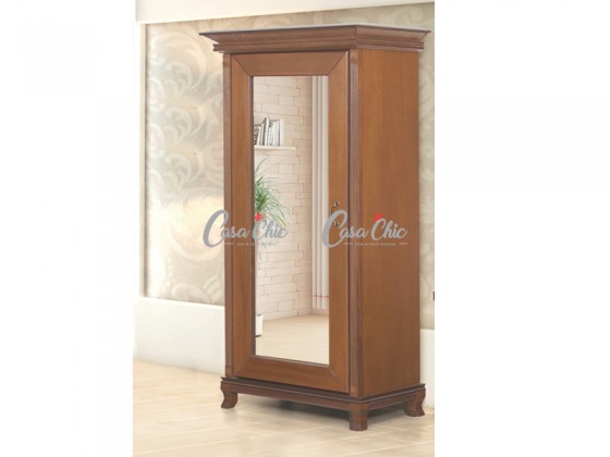 Sapateira Athenas 0.97 m Espelhada com Rattan
