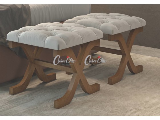 Recamier Calçadeira Banqueta Lisboa com Capitone 0.58 m