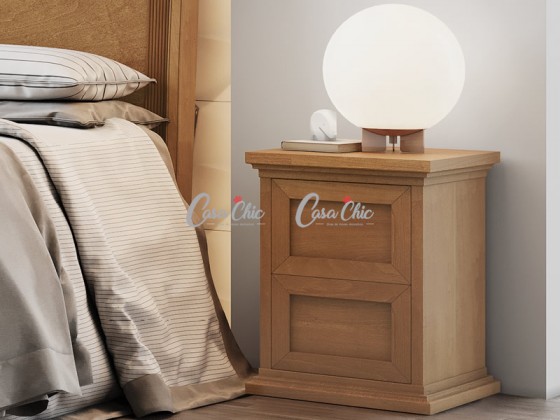 Mesa de Cabeceira Criado Mudo 02 Gavetas Troia