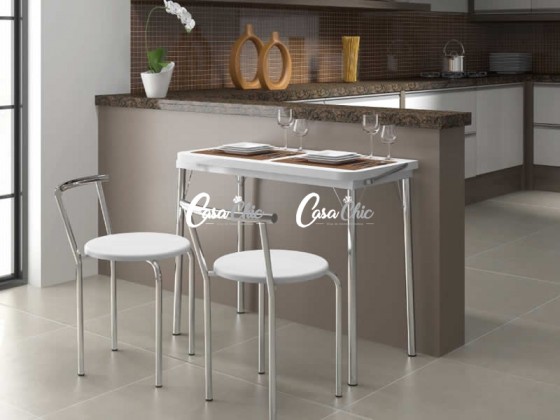 Mesa de Cozinha Carraro 249-105 com 02 Banquetas  