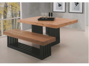Conjunto Mesa de Jantar Margot com 02 Bancos 1.60 x 1.08 Retangular