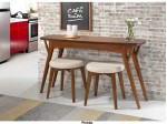 Bistro Conjunto 02 Banquetas Tatui com Mesa Tatui 1.35 x 0.38 Retangular