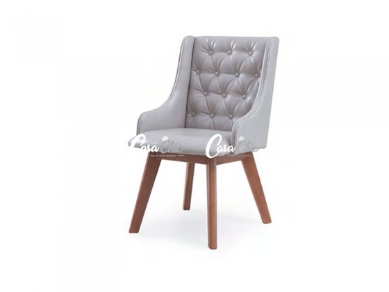 Cadeira com Capitone 20011 Nobre de Madeira Maciça