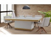 Cadeira Giratoria com Capitone 20010 Nobre de Madeira Maciça