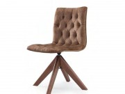 Cadeira Giratoria com Capitone 20017 Zahra de Madeira Maciça