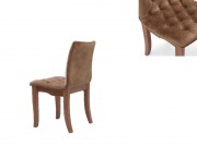 Cadeira com Capitone 20018 Zahra de Madeira Maciça