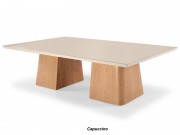 Conjunto Mesa de Jantar Aura Cristal com 12 Cadeiras 2.60 x 1.20 Retangular