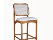 Banqueta Celia Encosto em Tela