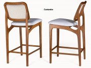 Banqueta Celia Encosto em Tela