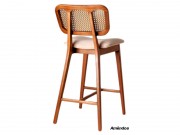 Banqueta Prisma Floripa Encosto em Tela