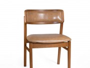 Cadeira Kelly Estofada com Borda Madeira