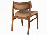 Cadeira Kelly Estofada com Borda Madeira