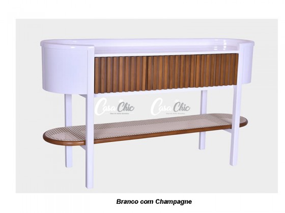 Console Aparador com Prateleira em Tela 1.60 m AP1070  Dakota