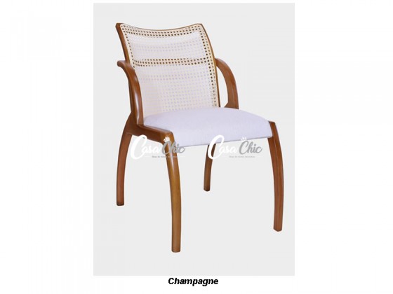 Poltrona Cadeira com Braço Mirandela C037 Encosto em Tela